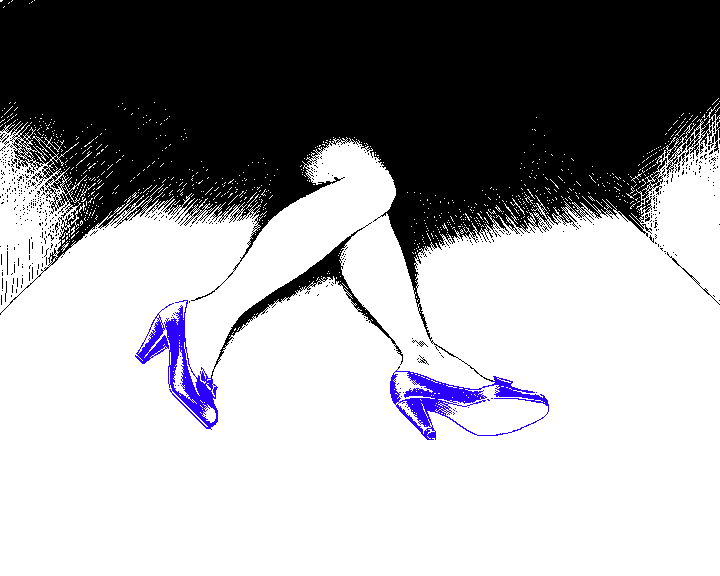 blue boots